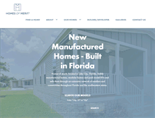 Tablet Screenshot of homes-of-merit.com